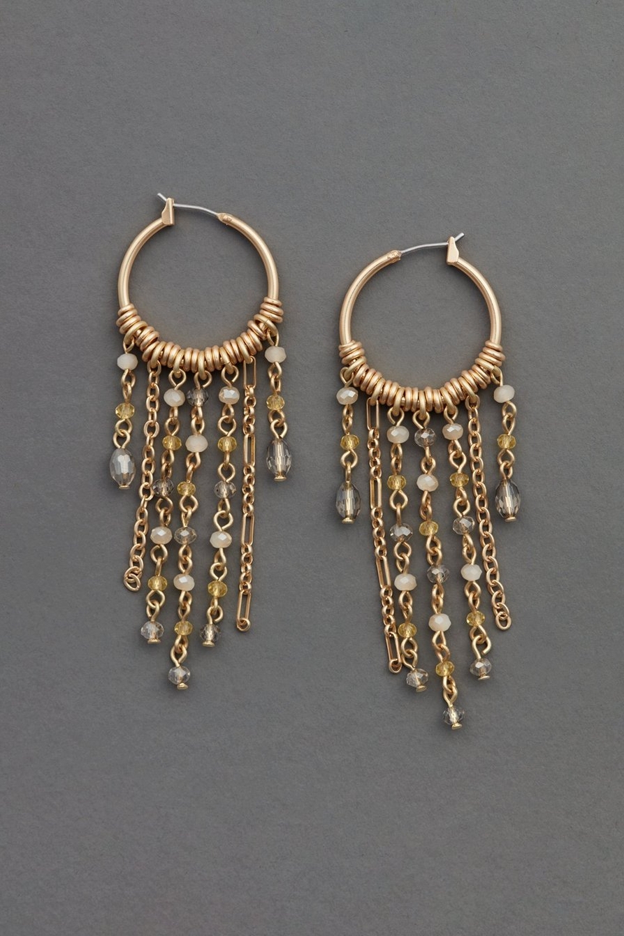 chandelier fringe earring